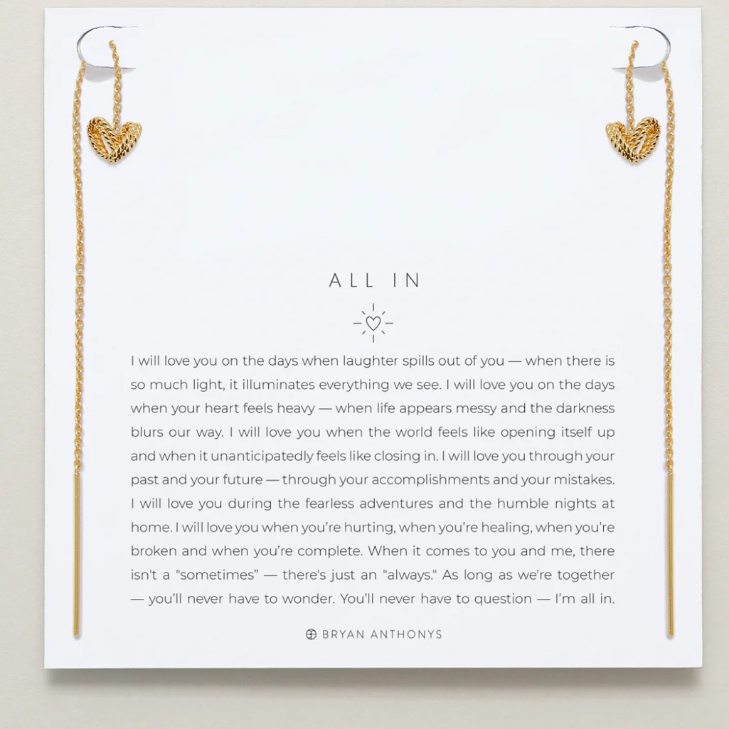 All In Threader Earrings